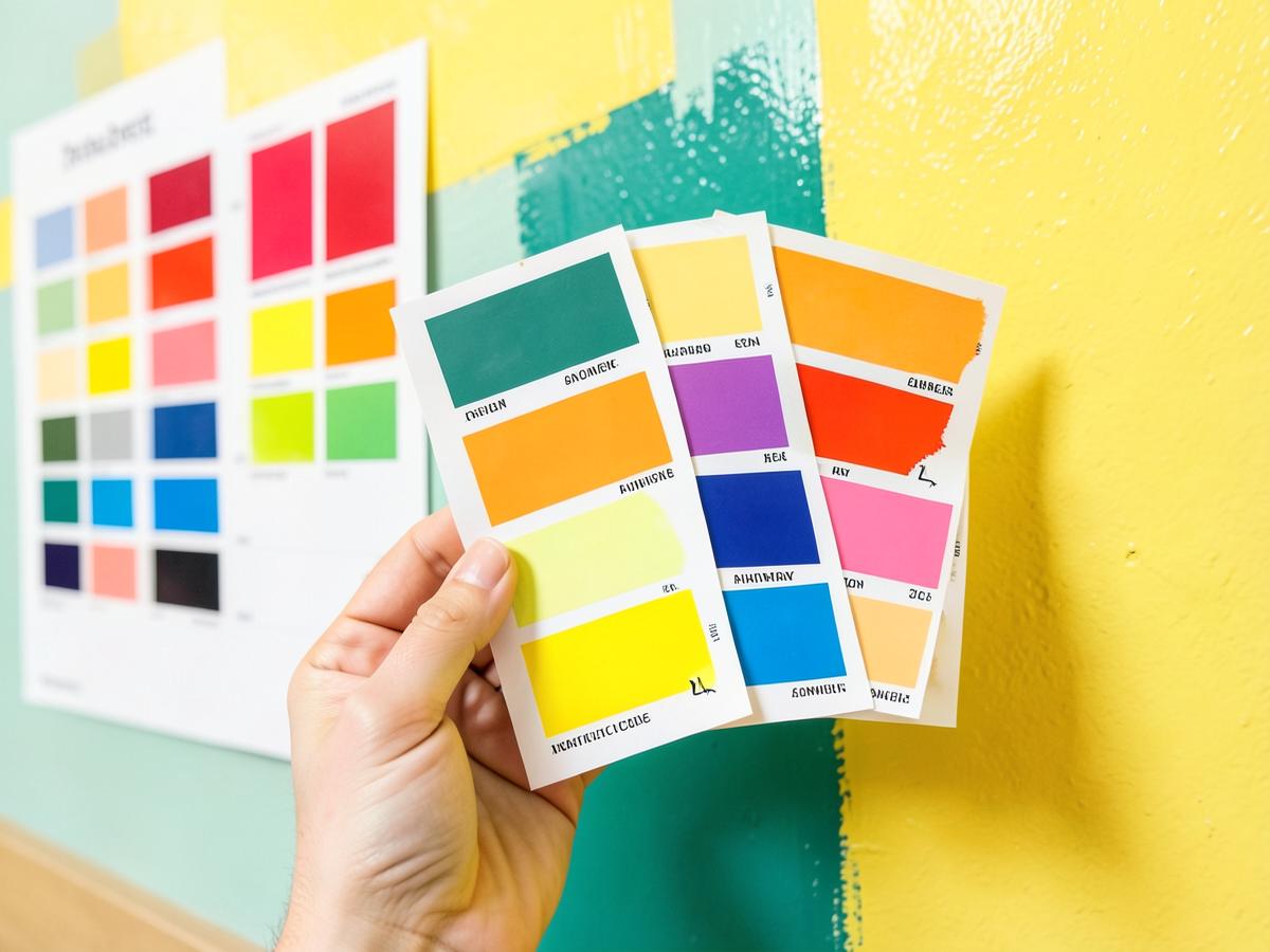 Nuancier de couleurs vives pour choisir la teinte de vos murs